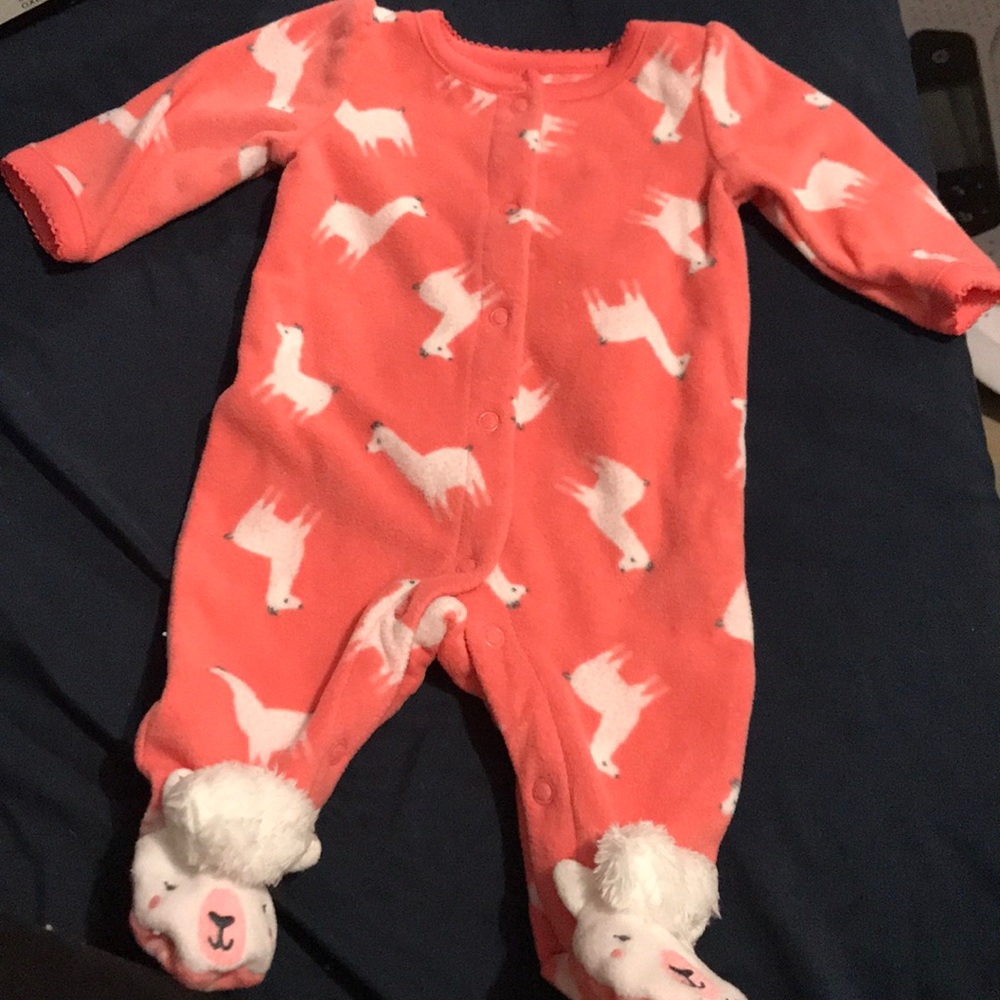 Baby girl Carter’s Sheep cotton pj 1-piece